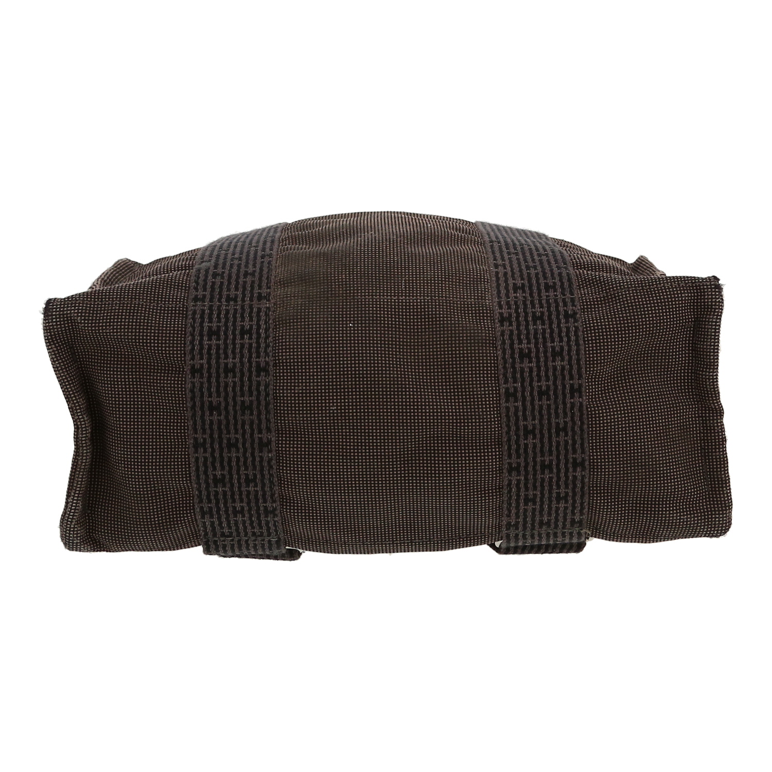 Mochila Hermès  Toto Bag Backpack en lona gris y negra - Detail D1