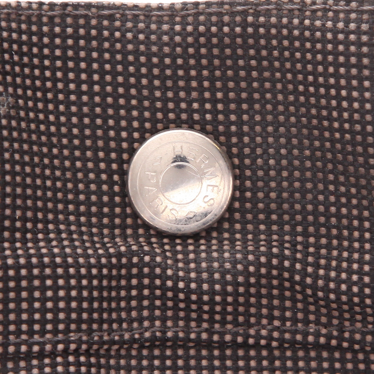 Mochila Hermès  Toto Bag Backpack en lona gris y negra - Detail D2