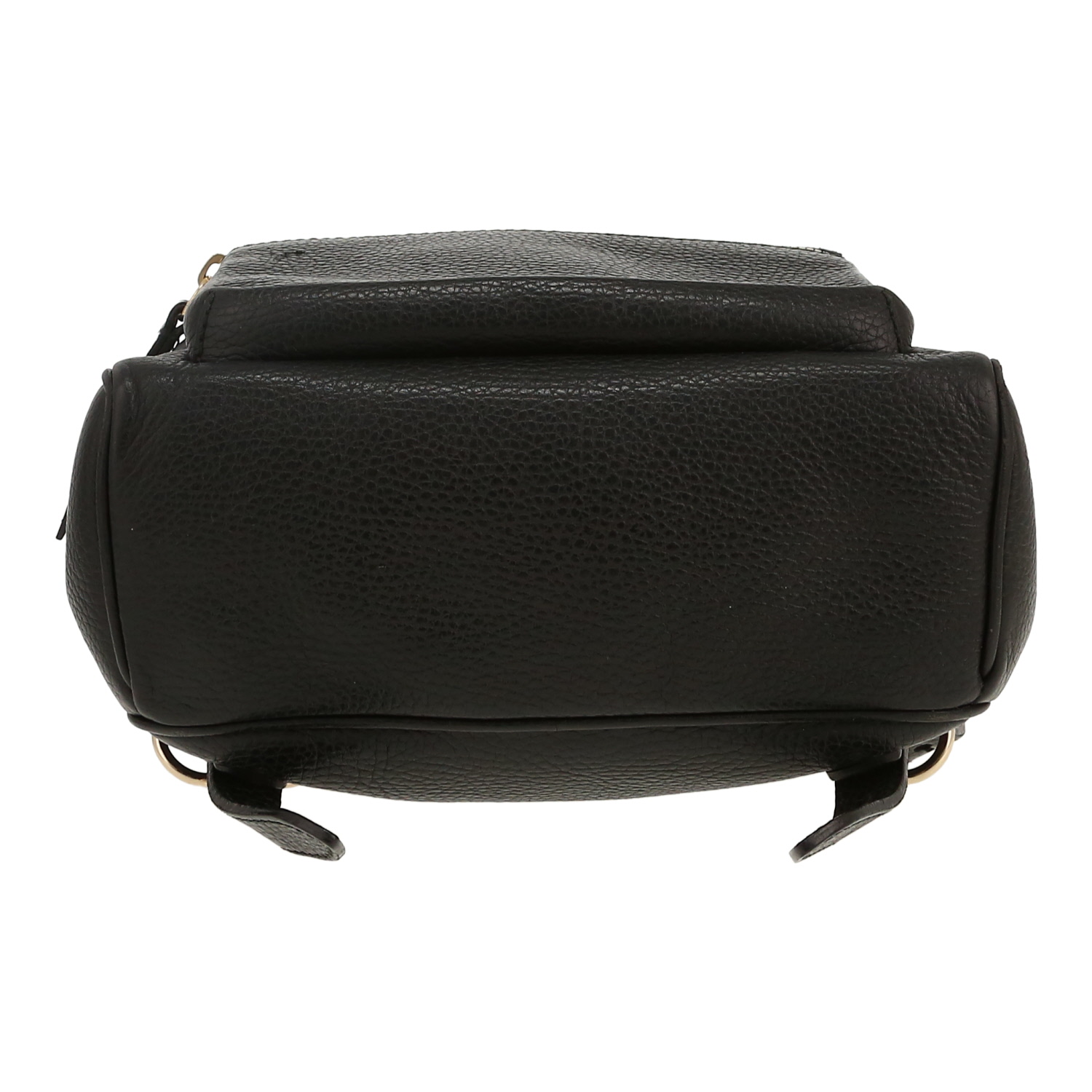 Mochila Gucci  Soho en cuero granulado negro - Detail D1