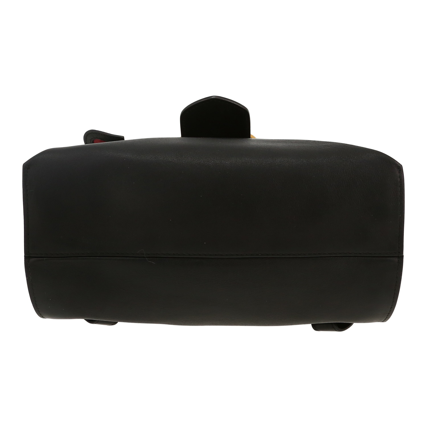 Sac à dos Gucci   en cuir lisse noir rose et bleu - Detail D1