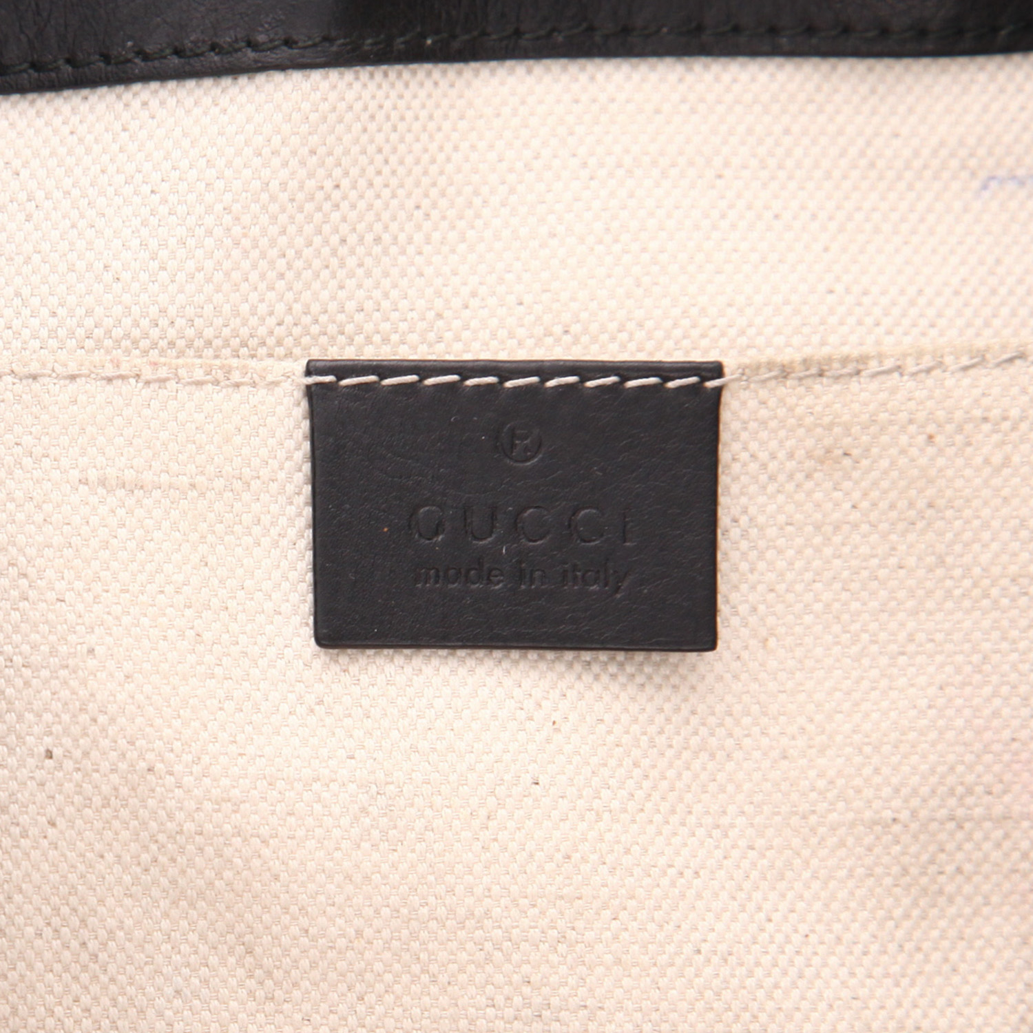 Gucci   backpack  in black, pink and blue smooth leather - Detail D2