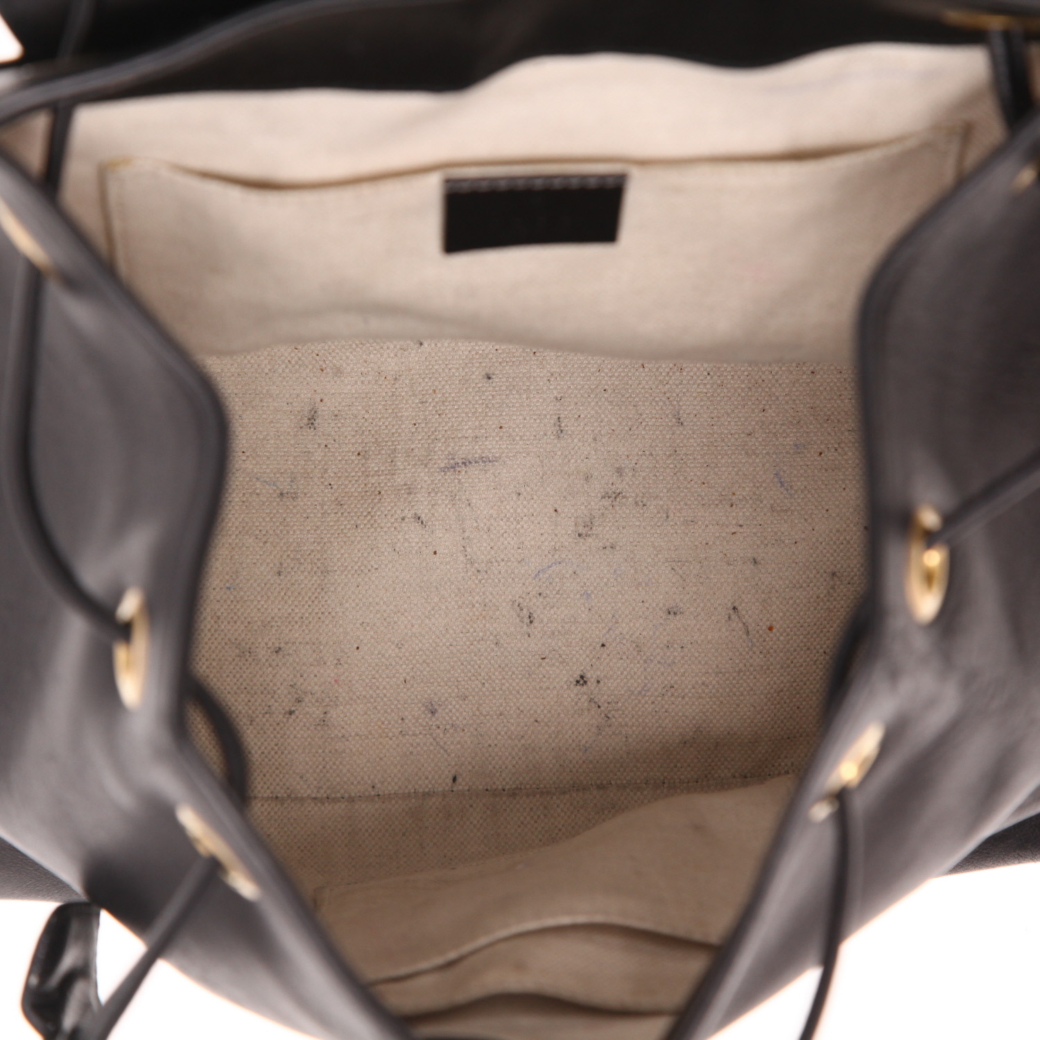 Gucci   backpack  in black, pink and blue smooth leather - Detail D3
