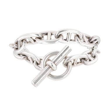 Hermès Chaîne d'Ancre very large model bracelet in silver