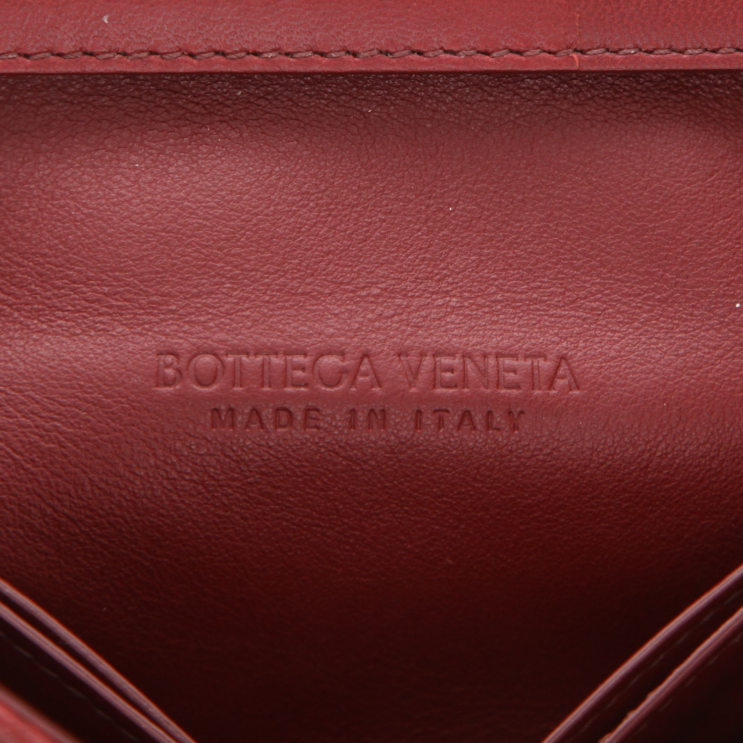 Bottega Veneta   shoulder bag  in burgundy braided leather - Detail D2