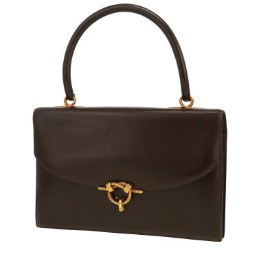 Borsa Hermès  Cordeliere in pelle box marrone
