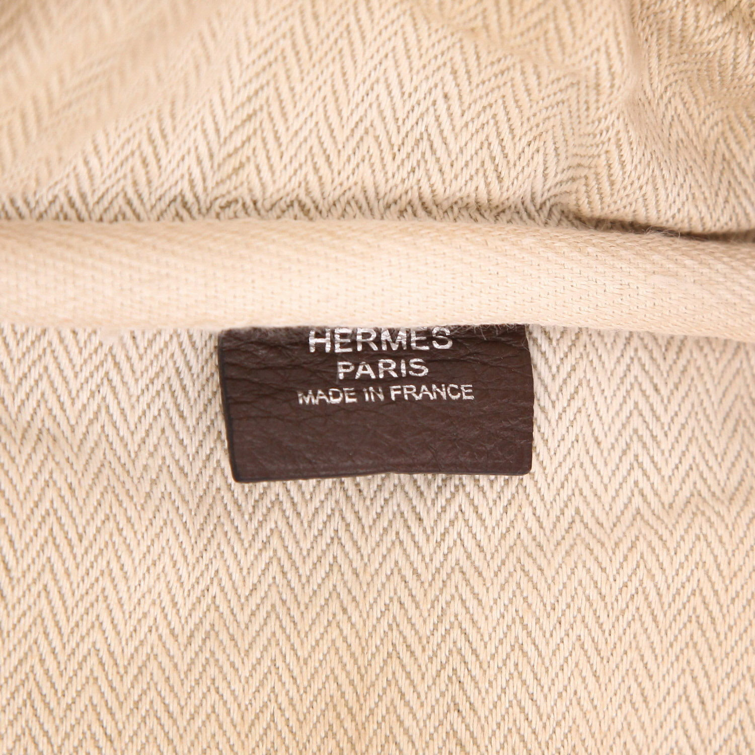 Borsa Hermès  Victoria in pelle togo marrone - Detail D2