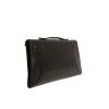 Pochette Hermès  Kelly Cut in pelle box nera - Detail D9 thumbnail