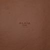 Alaïa  Mina handbag  in black leather - Detail D2 thumbnail