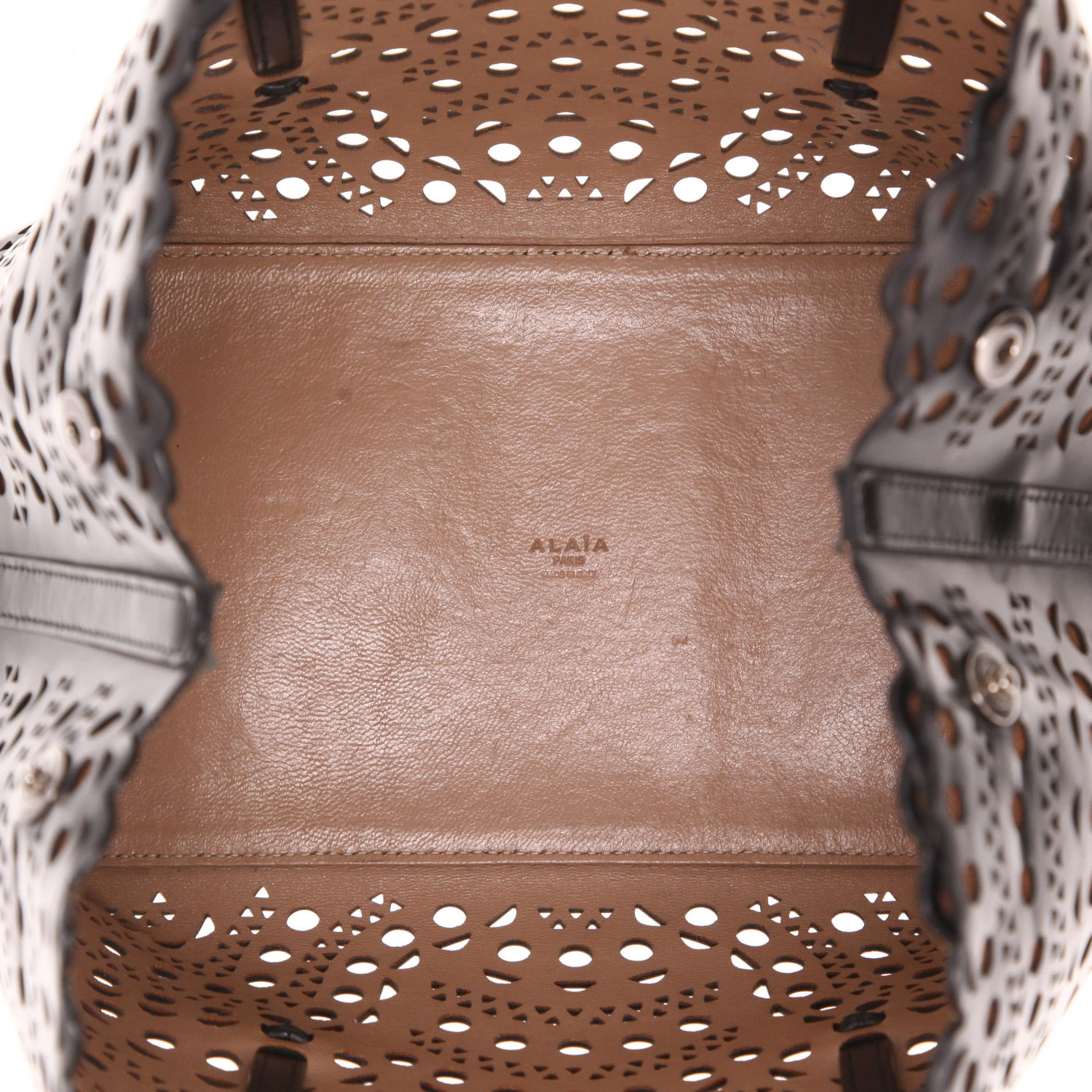 Sac à main Alaïa  Mina en cuir noir - Detail D3