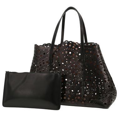 Bolso de mano Alaïa  Mina en cuero negro