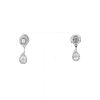 Paire de boucles d'oreilles Messika My Twin en or blanc et diamants - 360 thumbnail