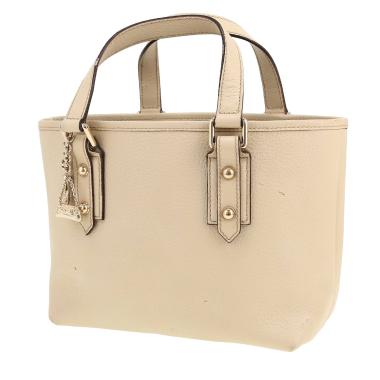 Gucci   handbag  in cream color grained leather