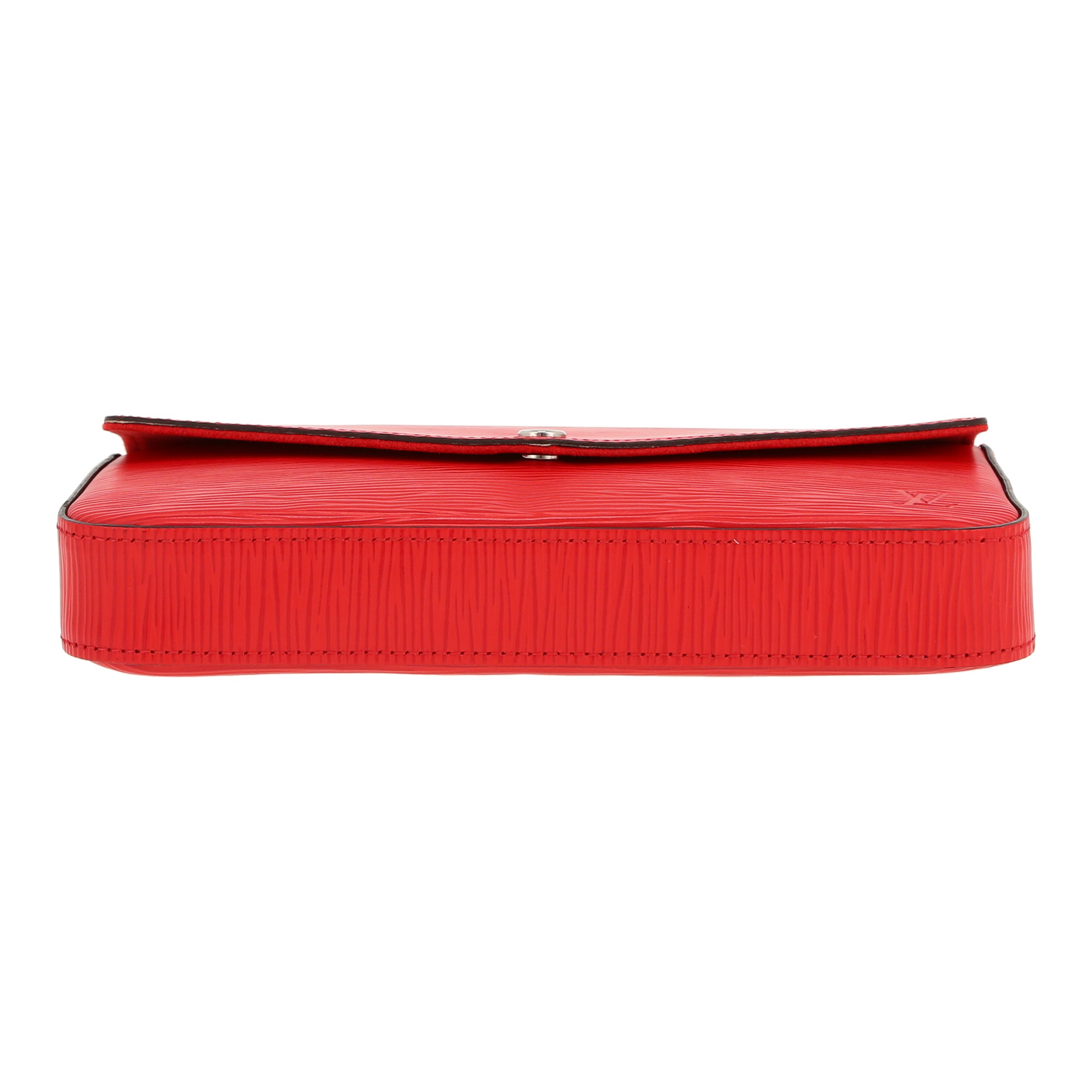 Borsa a tracolla Louis Vuitton  Félicie in pelle Epi rossa - Detail D1