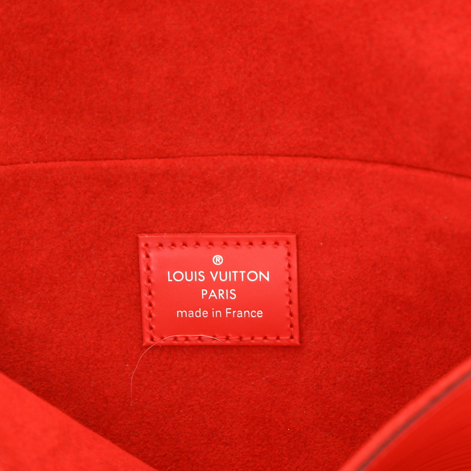 Louis Vuitton  Félicie shoulder bag  in red epi leather - Detail D2