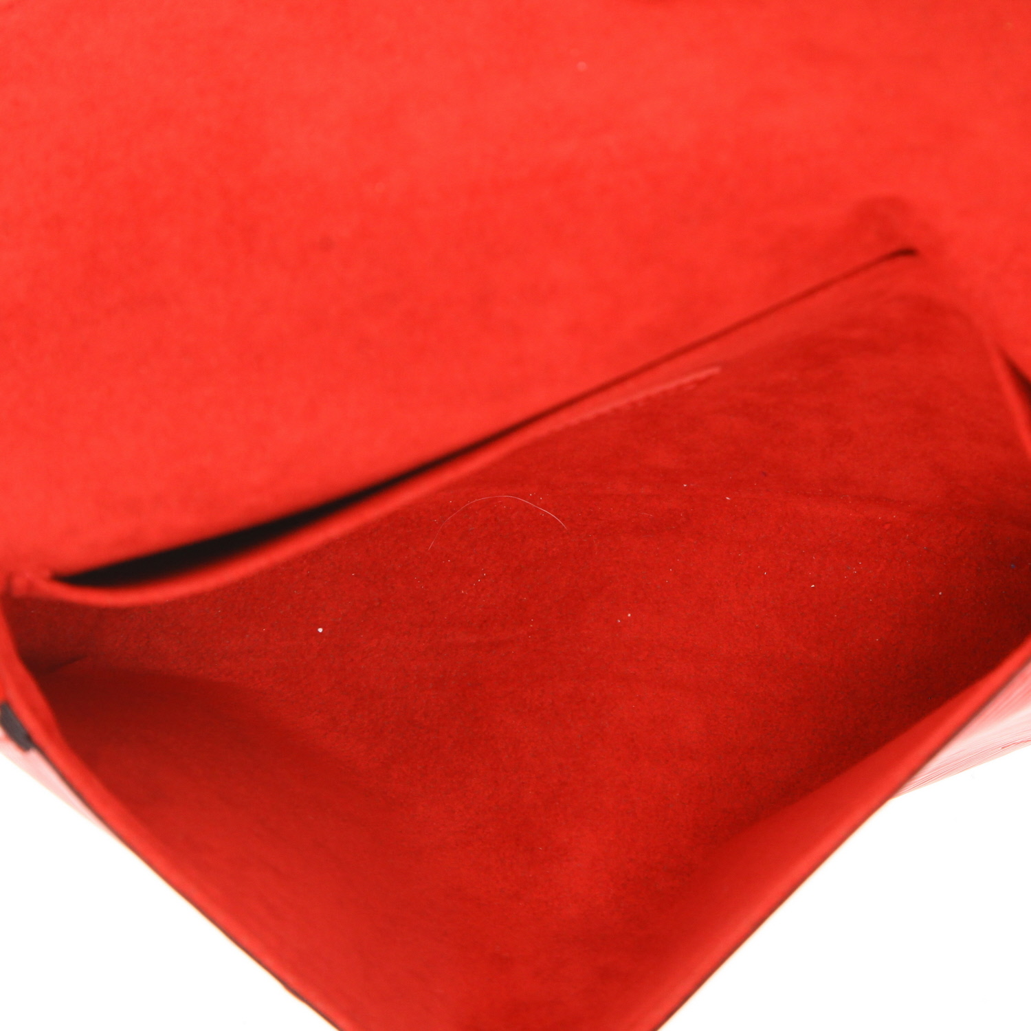 Bolso bandolera Louis Vuitton  Félicie en cuero Epi rojo - Detail D3