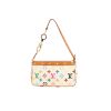 Louis Vuitton  Pochette accessoires handbag  in white and multicolor monogram canvas  and natural leather - 360 thumbnail
