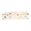 Louis Vuitton  Pochette accessoires handbag  in white and multicolor monogram canvas  and natural leather - Detail D1 thumbnail