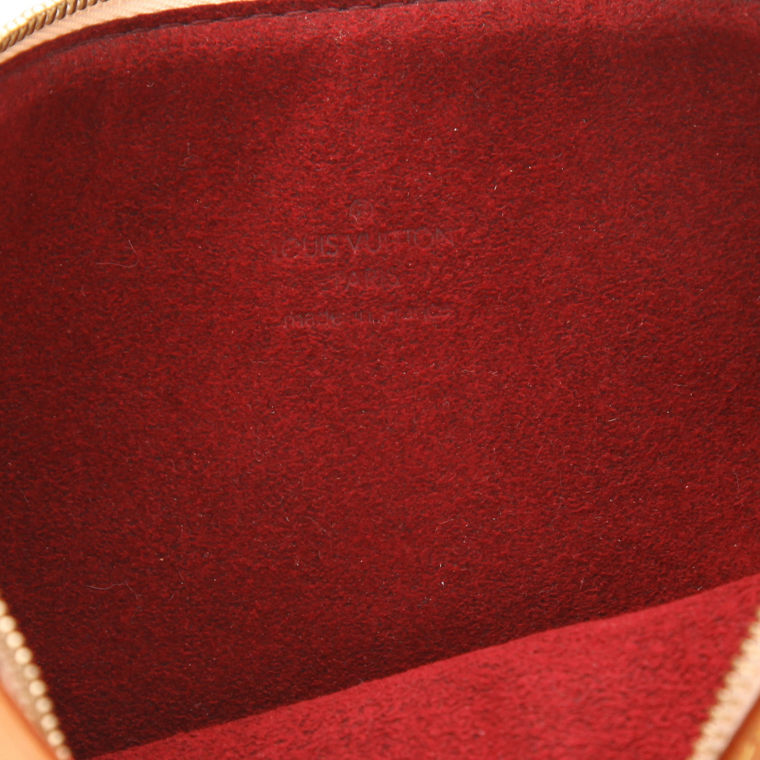 Sac à main Louis Vuitton  Pochette accessoires en toile monogram blanche et multicolore et cuir naturel - Detail D2