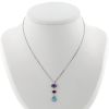 Pendentif H. Stern  en or blanc et pierres de couleurs - 360 thumbnail