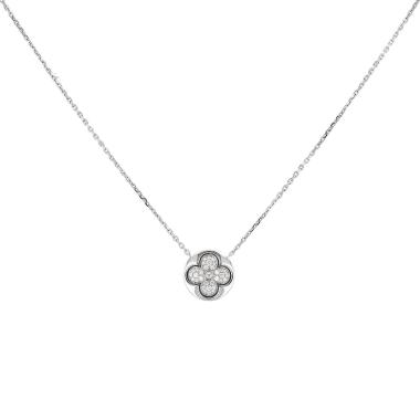 Louis Vuitton Blossom necklace in white gold and diamonds