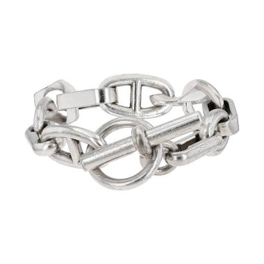 Bracciale Hermès Chaine d'Ancre Alea in argento