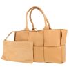 Sac cabas Bottega Veneta  Arco en cuir intrecciato beige - 00pp thumbnail