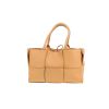 Sac cabas Bottega Veneta  Arco en cuir intrecciato beige - 360 thumbnail