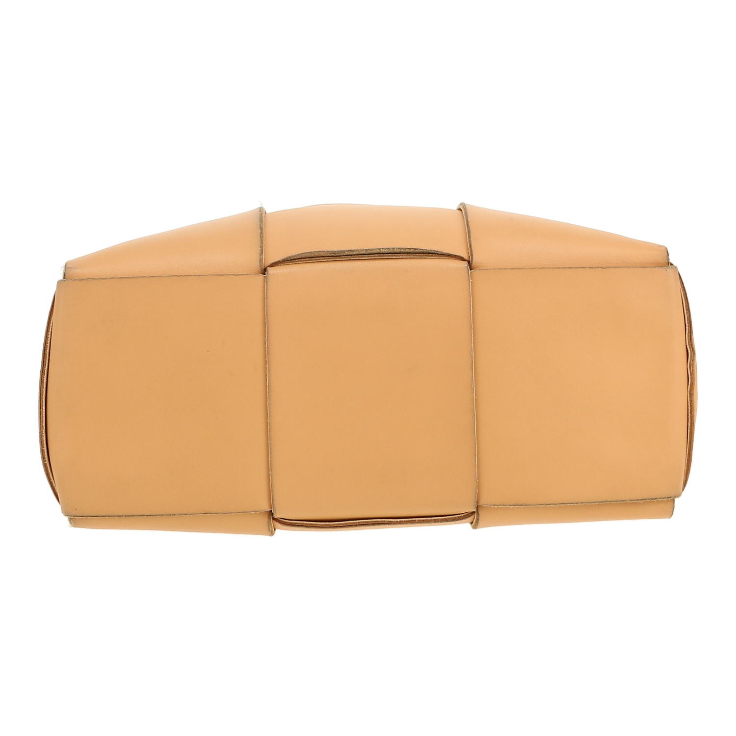 Sac cabas Bottega Veneta  Arco petit modèle  en cuir intrecciato beige - Detail D1