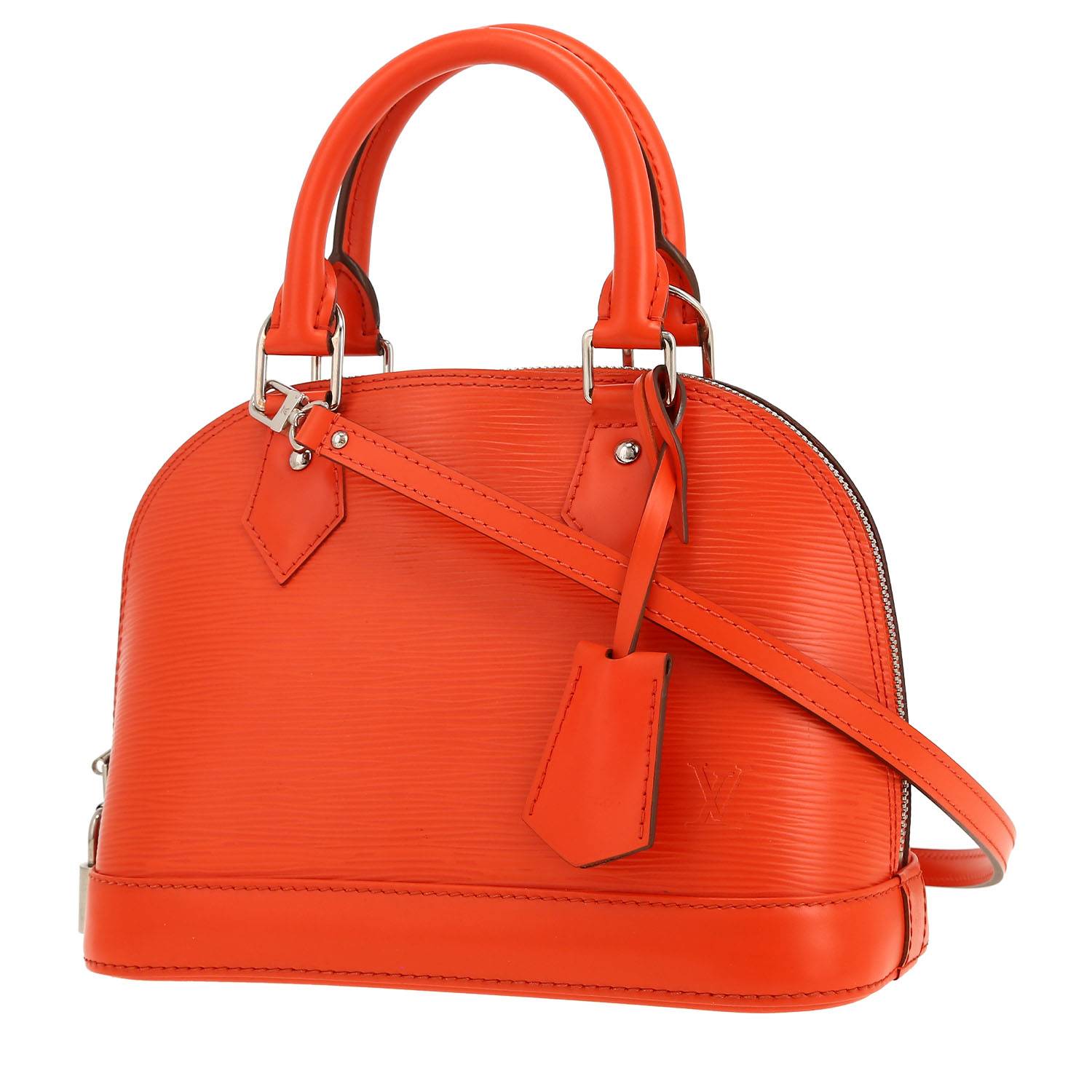 Borsa a tracolla Louis Vuitton  Alma BB in pelle Epi arancione