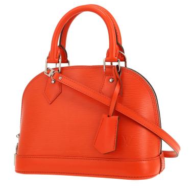 Sac bandoulière Louis Vuitton  Alma BB en cuir épi orange