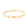 Bracelet années 70 Cartier Love en or jaune, taille 16 - 00pp thumbnail