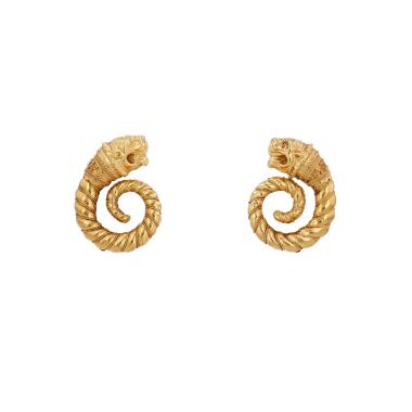 Pendientes Lalaounis  de oro amarillo de 22 quilates