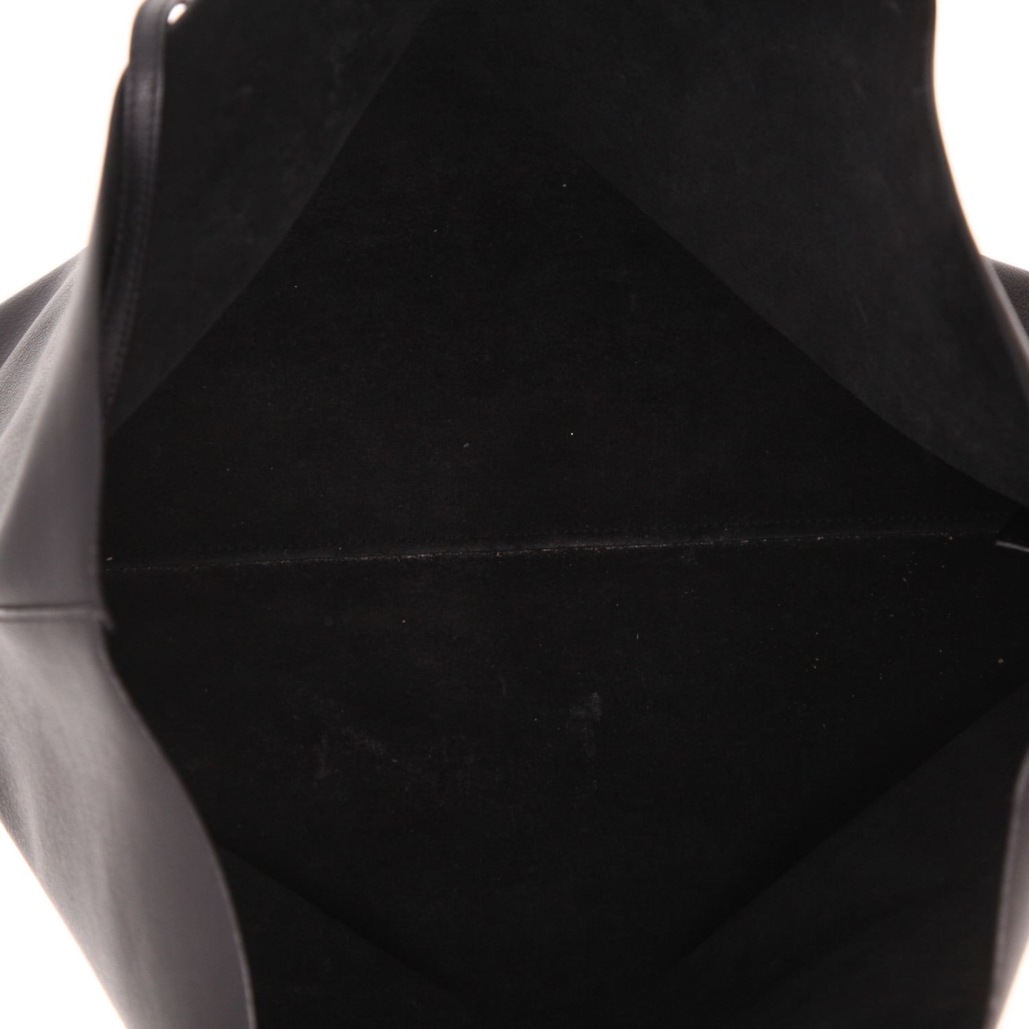 Saint Laurent  Cabas YSL shopping bag  in black leather - Detail D3