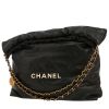 Sac cabas Chanel  22 grand modèle  en cuir matelassé noir - 00pp thumbnail