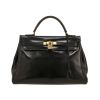Borsa Hermès  Kelly 32 cm in pelle box nera - 360 thumbnail