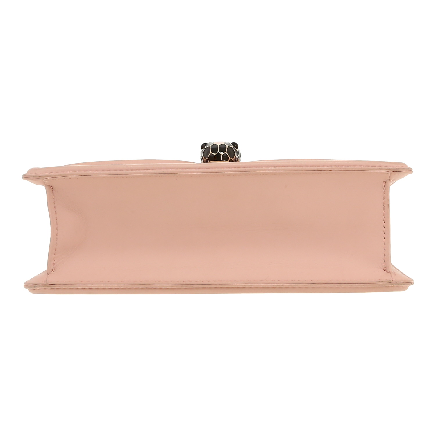 Bolso bandolera Bulgari  Forever en cuero color rosa claro - Detail D1