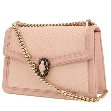 Borsa a tracolla Bulgari  Forever in pelle rosa polvere
