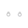 Pendientes Dinh Van Menottes R7,5 de oro blanco y diamantes - 00pp thumbnail
