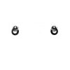 Dinh Van Menottes R7,5 earrings in white gold and diamonds - 360 thumbnail