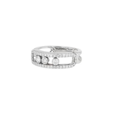 Anello Messika Move in oro bianco e diamanti