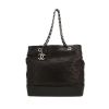 Sac cabas Chanel   en cuir noir - 360 thumbnail