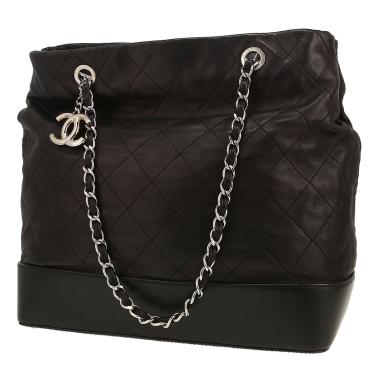 Sac cabas Chanel   en cuir noir
