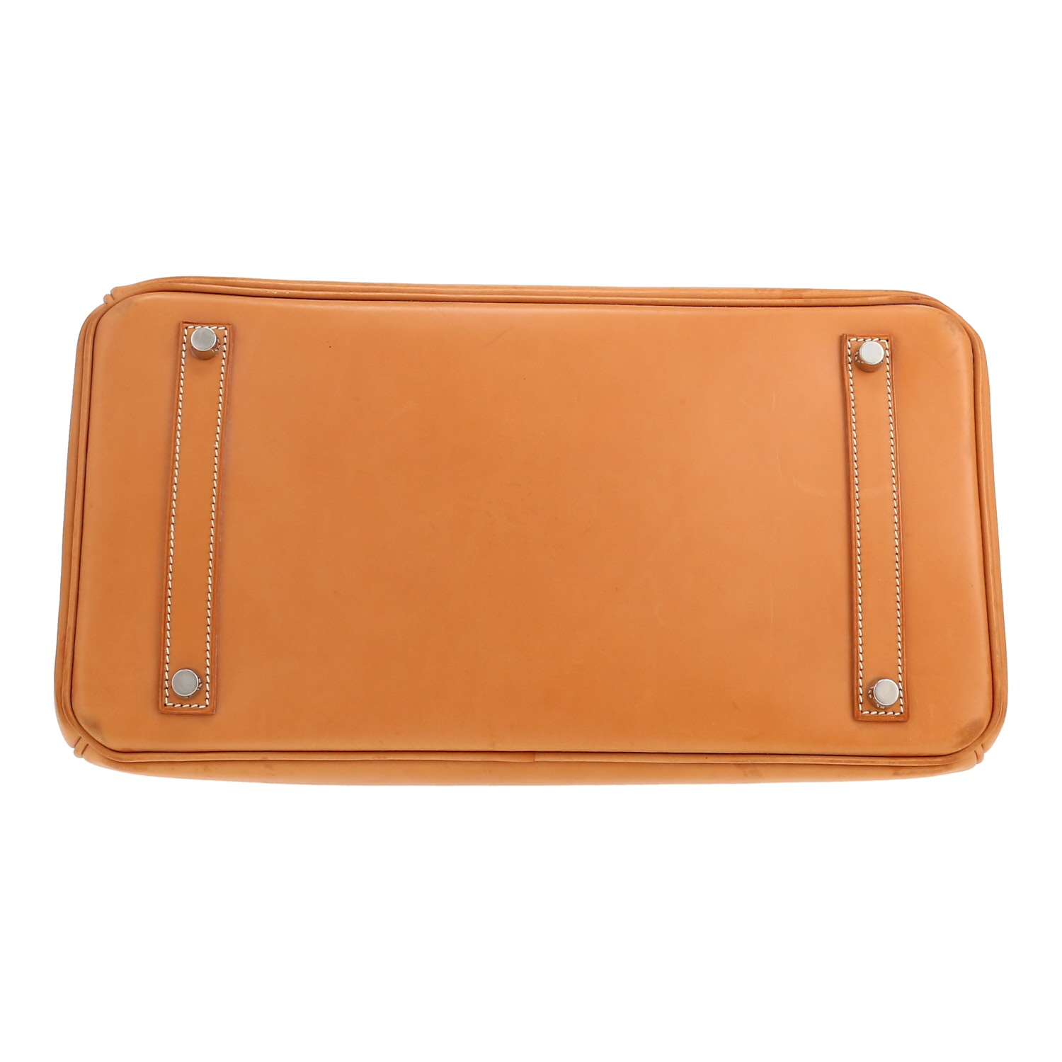 Bolso de mano Hermès  Birkin 35 cm en cuero natural - Detail D1