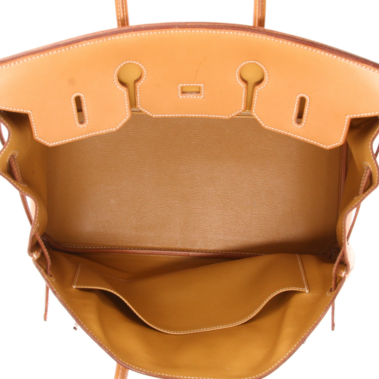 Hermès  Birkin 35 cm handbag  natural leather - Detail D3