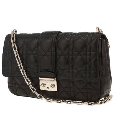 Sac à main Dior  Miss Dior Promenade en cuir cannage noir