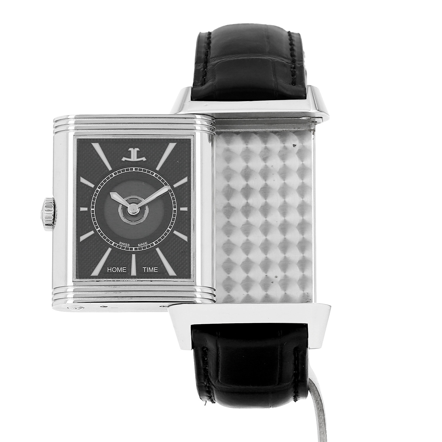 Jaeger-LeCoultre Reverso-Duoface  in stainless steel Ref: Jaeger-LeCoultre - 215.8.S9  Circa 2010 - Detail D3
