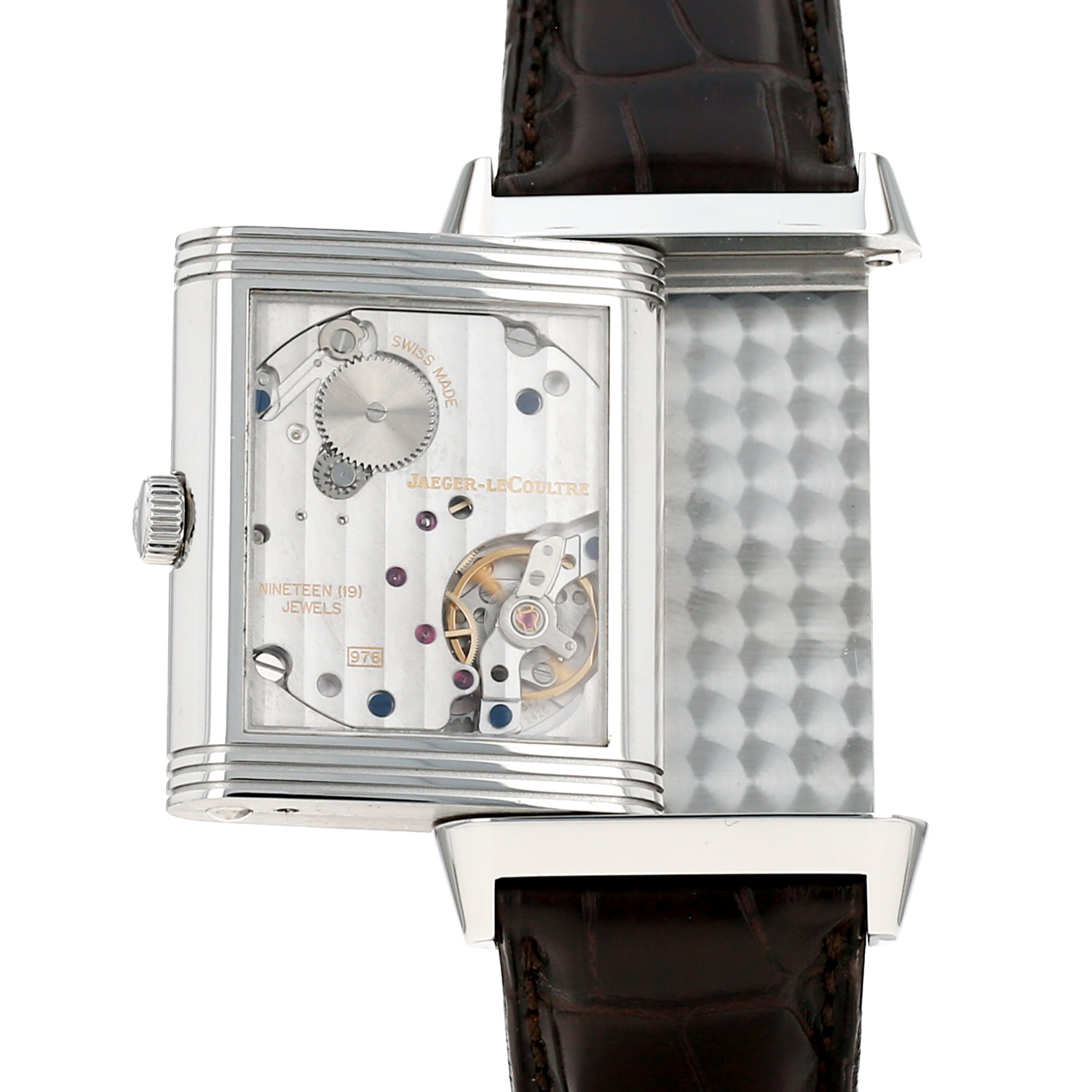 Jaeger-LeCoultre Grande Reverso  in stainless steel Ref: Jaeger-LeCoultre - 273.8.04  Circa 2010 - Detail D3