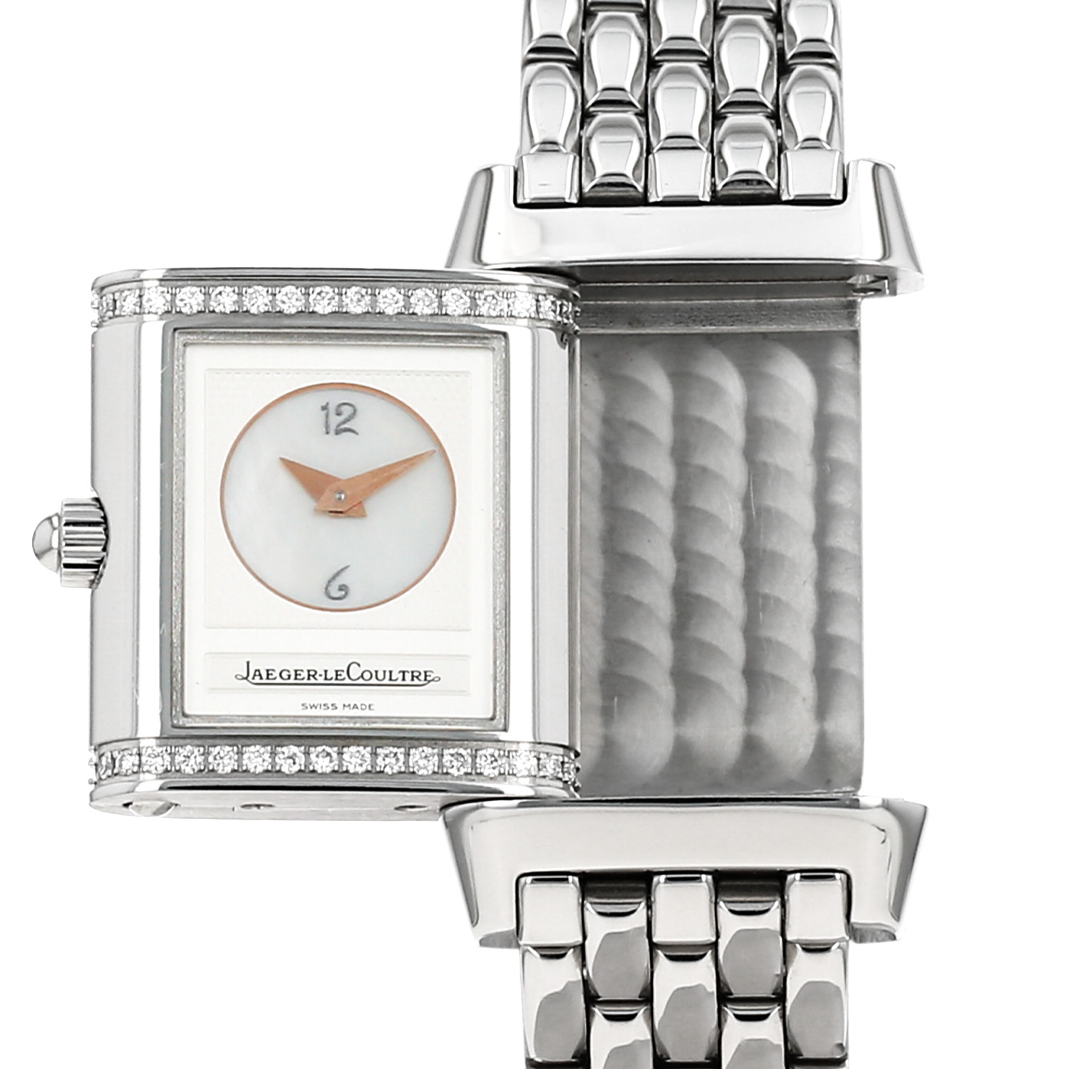 Jaeger-LeCoultre Reverso-Duetto  in stainless steel Ref: Jaeger Lecoultre - 266844  Circa 2000 - Detail D3