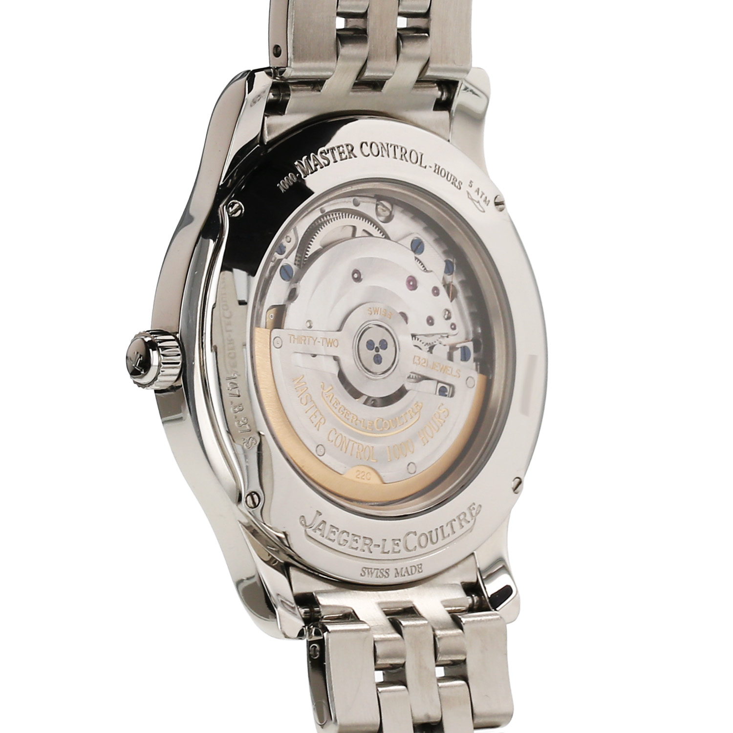 Montre Jaeger-LeCoultre Master Control Date et acier Ref: Jaeger-LeCoultre - 147.8.37.S  Vers 2010 - Detail D3