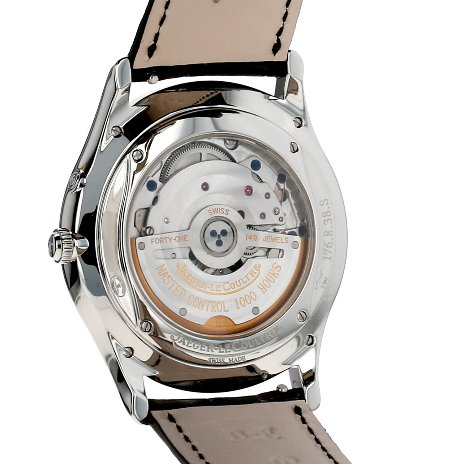 Orologio Jaeger-LeCoultre Master Ultra Thin in acciaio Ref: Jaeger-LeCoultre - 176.8.38S  Circa 2010 - Detail D3